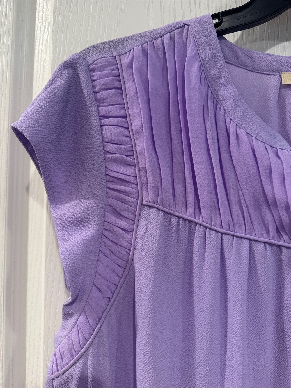 Les Serein XXL Purple Pleated Blouse NWT Stitch Fix - Picture 3 of 4